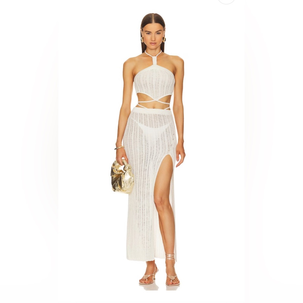 Michael Costello White Skirt Set